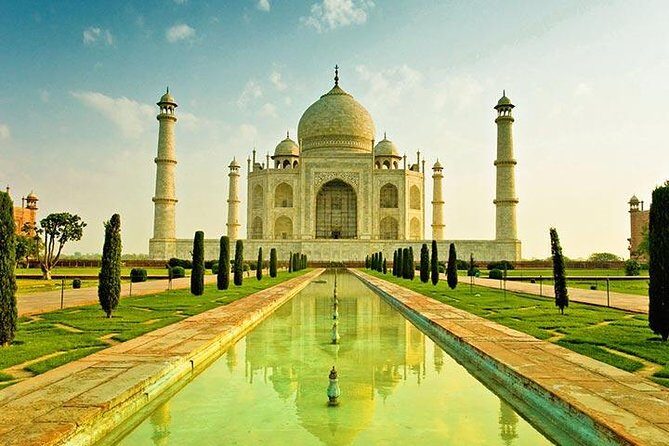 2-Day Tour to The Taj Mahal, Agra from Kolkata with Both side Commercial Flights - Mehtab Bagh at Dusk: A Quieter View Across the Yamuna