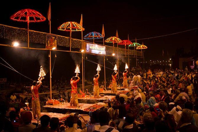 3-Night Private Tour to The Taj Mahal and Agra with Varanasi from Delhi - Rickshaw to the Ganges: evening Ganga Aarti you’ll remember longer than photos