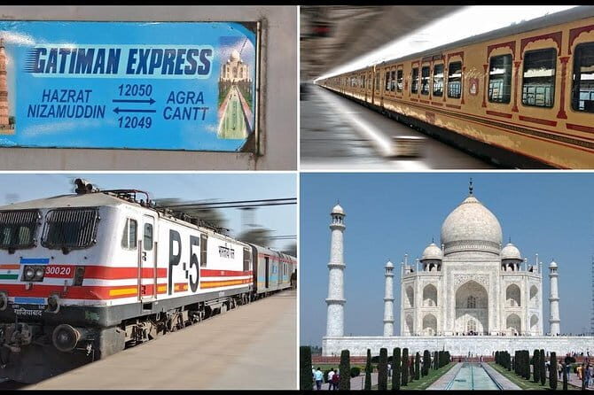 Agra day tour by Gatimaan Express -TAJ & FORT - Key highlights worth clocking