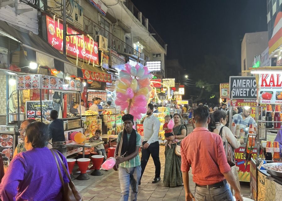 Agra: Sadar Bazar Food Market Night Walking Tour by Tuk-Tuk - Walking the narrow streets with a real food guide