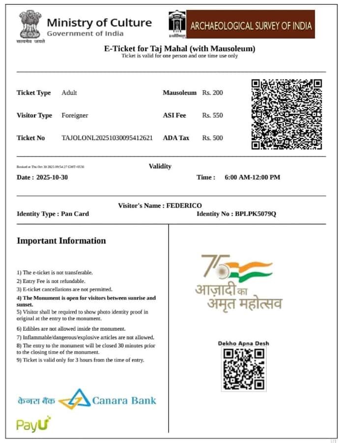 Book Taj Mahal Entry Tickets with Skip the Line Entry. - Skip-The-Line Taj Mahal Entry From the East Gate