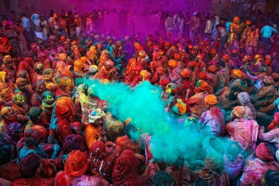 Celebrate Holi with Locals in Jaipur - The heart of the day: music, color play, and Bollywood-style dancing