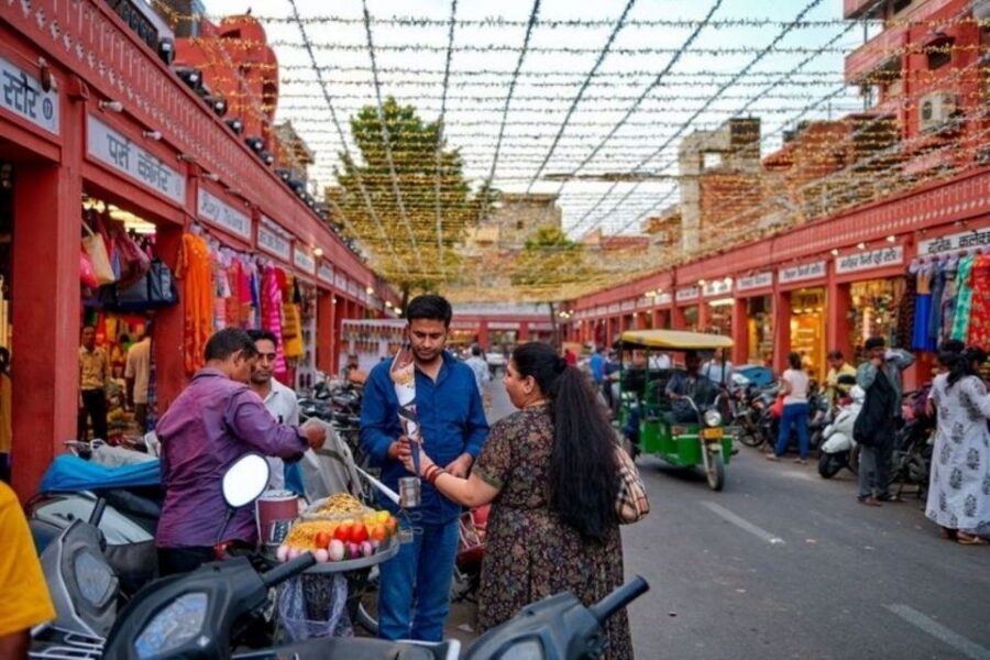 Culture walking and food tour with guide in Jaipur. - The street food portion: kachori, samosa, lassi, sweets, and more