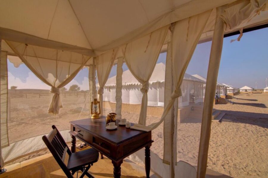 Exclusive Musical Evening at Desert Luxury Camp (NO CAMEL) - Dinner at the Desert Luxury Camp: Buffet Comfort Before the Music