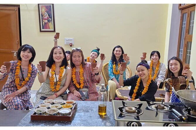Family cooking experience in Jaipur, including transport & meals - The meal itself: snacks, tea or coffee, water, and Rajasthani variety