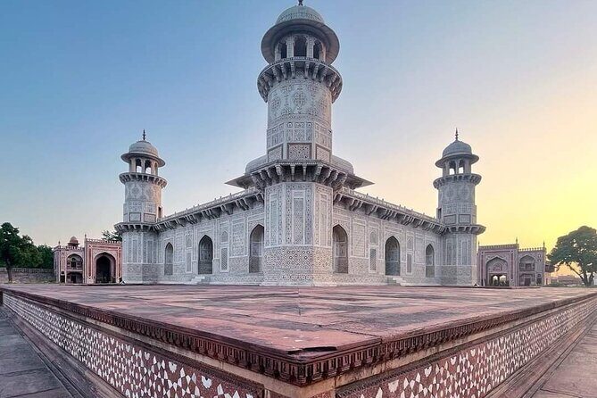 From Delhi :- Full Day Taj Mahal And Agra Fort Tour With 5<em> Lunch – Quick Take: Why This Agra Day Trip Works’ /></p>
<ul>
<li><strong>Sunrise timing</strong> puts you at the Taj Mahal when it’s most atmospheric and easiest to photograph.</li>
<li><strong>Live guide</strong> adds context and helps you move through the site with less guesswork.</li>
<li><strong>Private A/C transport</strong> keeps the trip comfortable from Delhi to Agra and back.</li>
<li><strong>DoubleTree by Hilton Agra breakfast stop</strong> gives you a real pause before the forts and tombs.</li>
<li><strong>Agra Fort + Baby Taj</strong> rounds out the Mughal story beyond the main highlight.</li>
</ul>
<h2 id="sunrise-start-in-delhi-230am-pickup-and-the-road-ahead">Sunrise Start in Delhi: 2:30am Pickup and the Road Ahead</h2>
<p><img width="669" height="446" decoding="async" src=