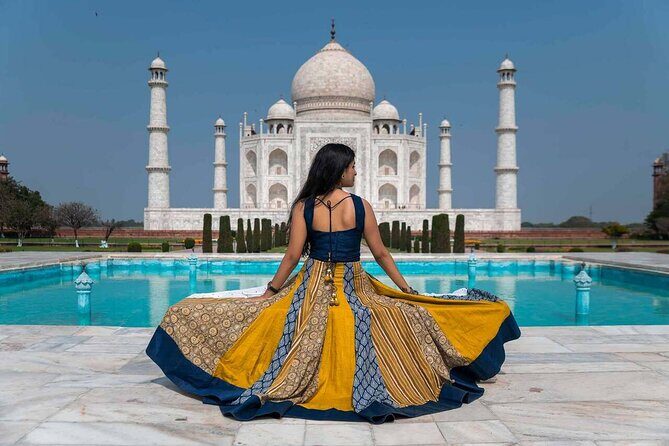 From Delhi: Sunrise Taj Mahal Tour with Professional Photographer - Mehtab Bagh at sunset: the second look at the Taj