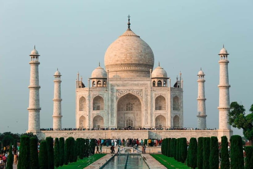 From Delhi: Taj Mahal, Agra Fort, Mehtab Bagh Tour & 5<em>Lunch – Key highlights you’ll feel right away’ /></p>
<ul>
<li><strong>Guided Taj Mahal at sunrise</strong> with photo-friendly timing and history in plain English</li>
<li><strong>Private AC car + driver</strong> for a smoother Delhi-to-Agra schedule</li>
<li><strong>Agra Fort visit with guided storytelling</strong> through impressive Mughal architecture</li>
<li><strong>Mehtab Bagh panoramic viewpoint</strong> across the Yamuna River for photos from the back side</li>
<li><strong>Skip-the-ticket-line option</strong> to reduce waiting (if selected for your booking)</li>
<li><strong>English, French, Spanish, Italian</strong> guide options for a more comfortable day</li>
</ul>
<h2 id="why-this-delhi-to-agra-day-feels-worth-the-effort">Why this Delhi-to-Agra day feels worth the effort</h2>
<p><img width="394" height="650" decoding="async" src=