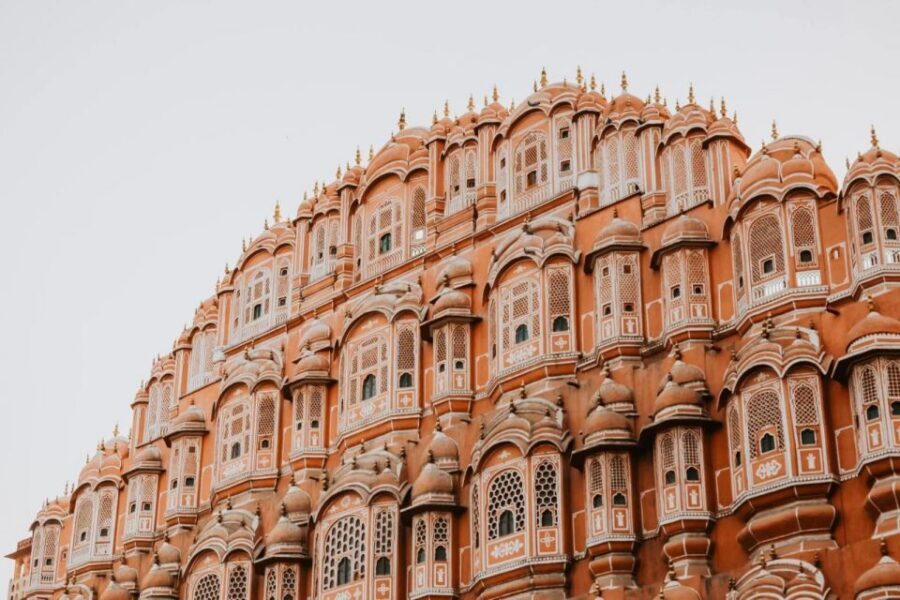 From New Delhi: Jaipur Tour by Fast Train or by Private Car - City Palace + Chandra Mahal courtyards: where architecture turns into a story