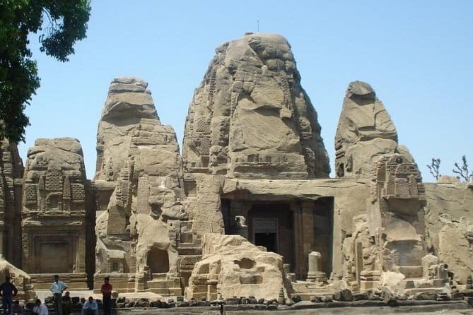 Historical Tour including Unesco Kangra fort & Rock cut temple from Dharamshala - Masroor Rock Cut Temple: the epic figures carved in stone