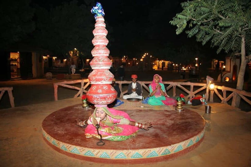 Jaipur: Cultural Evening Tour & Dinner at Chokhi Dhani - Kalagram Chokhi Dhani: Village Layout and Your Own Pace