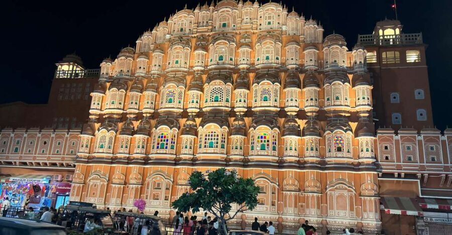 Jaipur: Guided Night Tour With Optional Food Tasting - Jal Mahal (Water Palace) at Night: The Outside-View Advantage