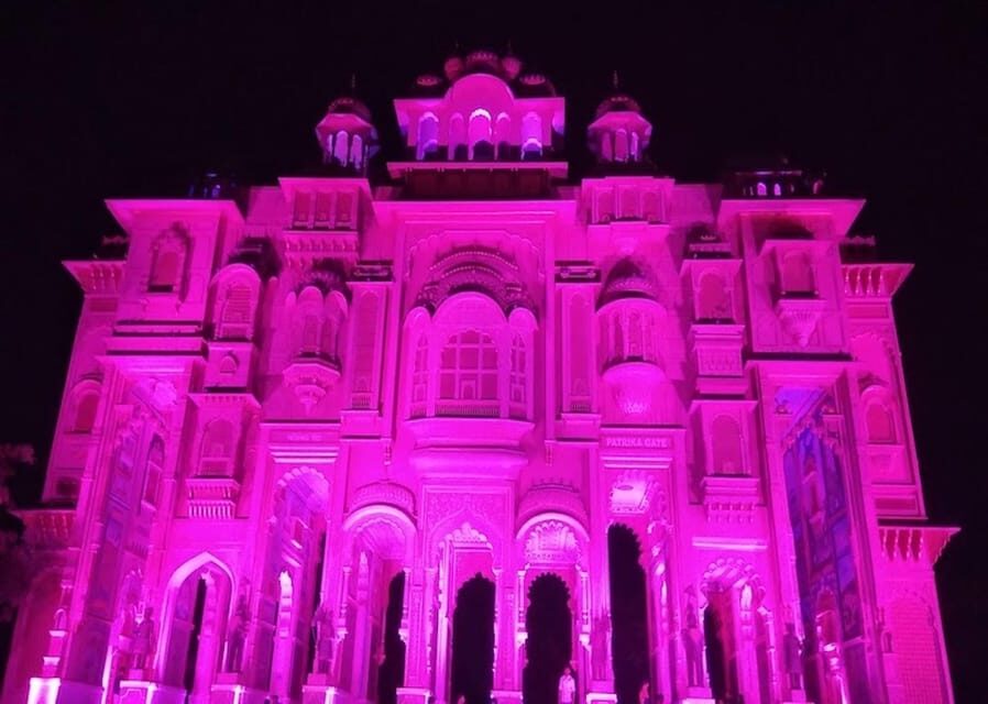 Jaipur: Night Tour of Amer & pink city by an open air jeep - Hotel pickup, then straight to Amer for Amber Palace’s first courtyard