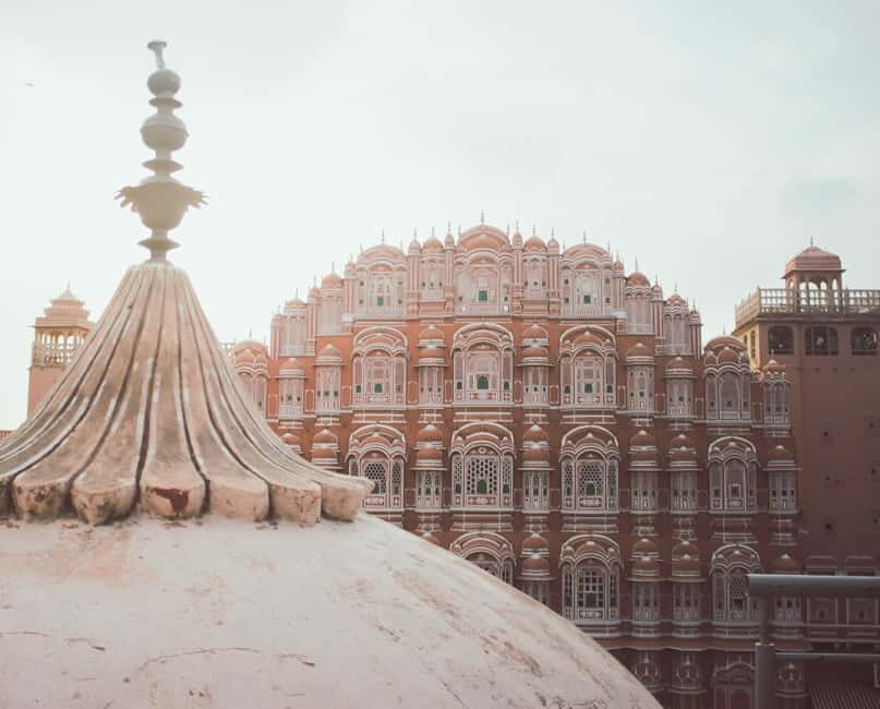Jaipur: Private Evening Tour with Monkey Temple Sunset - Albert Hall Museum exterior at night: a calm architectural finish