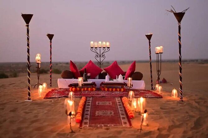 Jaisalmer Private Dinner on Dunes - 1-hour Jeep ride into the desert: faster miles, quick thrill
