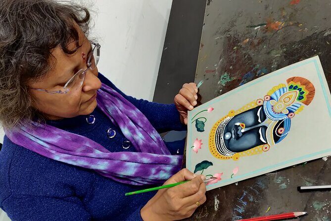 Learn to make a Pichwai Painting - Inside the 3-hour workshop: how the session flows