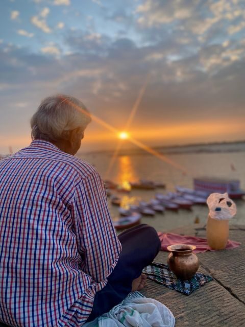 Marigold Boat trip to feel Kashi - Munshi Ghat and Darbhanga Ghat: everyday sacred, not just big ceremonies