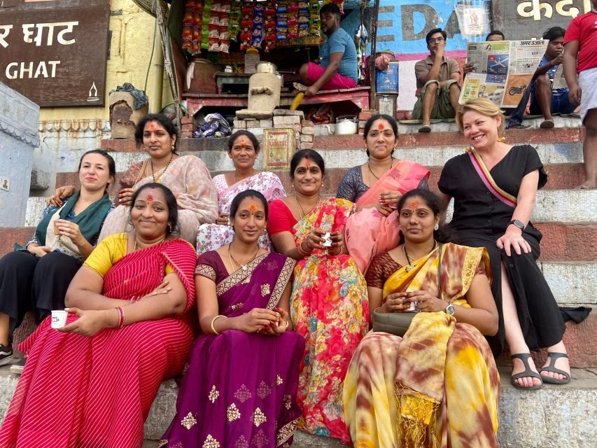 Marigold Boat trip to feel Kashi - Cremation ghats from the boat: Manikarnika and Harishchandra with respect