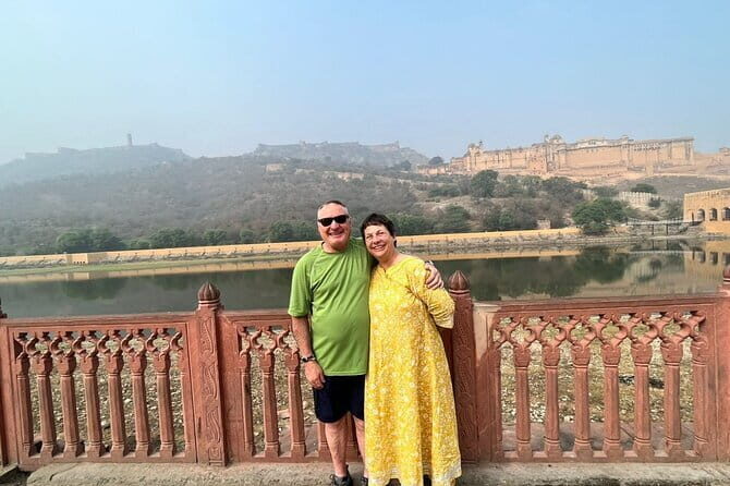 Night Safari in Jaipur on an Open Jeep - Amer by night: illuminated walls and a calm walk