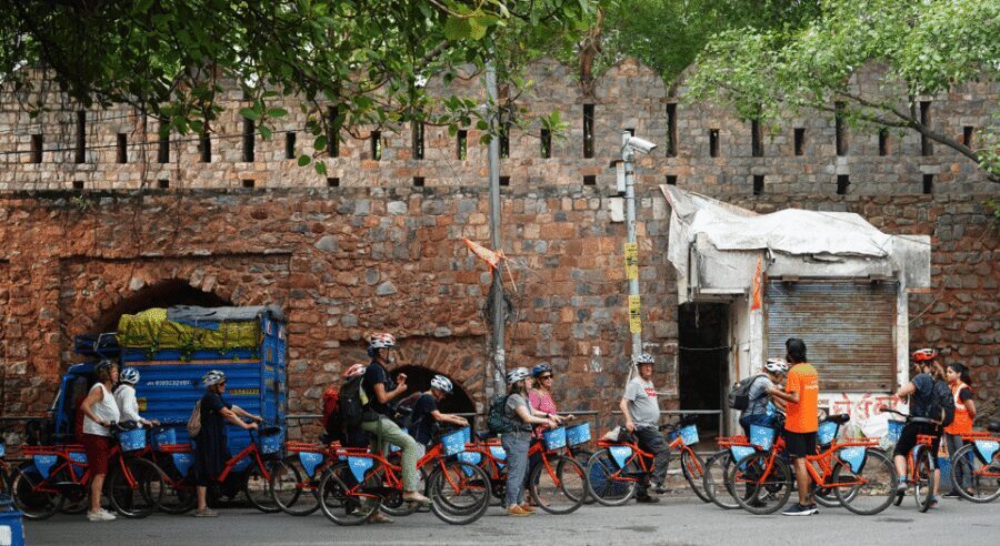 Old Delhi Bike Tour Morning 4 Hours: Delhi By Cycle - Safety in real Delhi traffic: helmets help, but your mindset matters