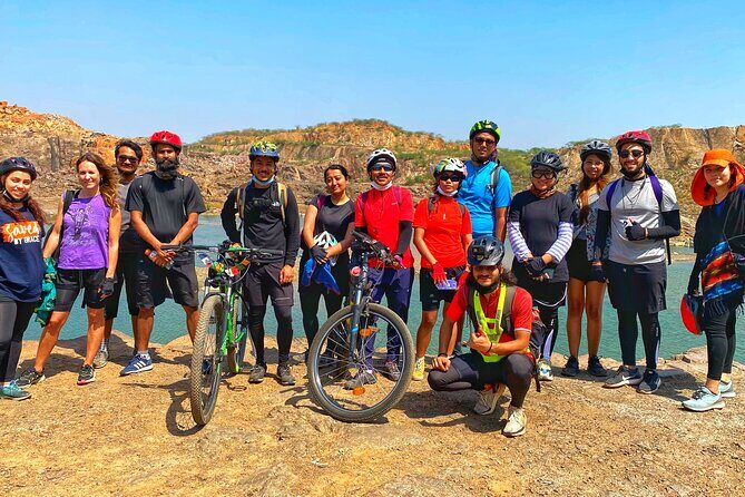 Premium Delhi Aravalli Organic Cycle Tour - A glimpse of Real and Rural India - Panikot Lake: The Quarry Lake Stop With Quiet Views