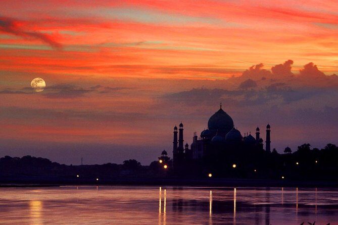 Private : 02 Days of Taj Mahal Agra Tour From Delhi - Mehtab Bagh at sunset: the Taj from across the gardens