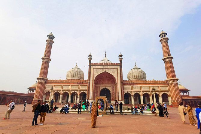 Private 7-Day India Golden Triangle Tour - Day 2 in Delhi: Raj Ghat, Jama Masjid, Chandni Chowk by rickshaw, Qutub Minar