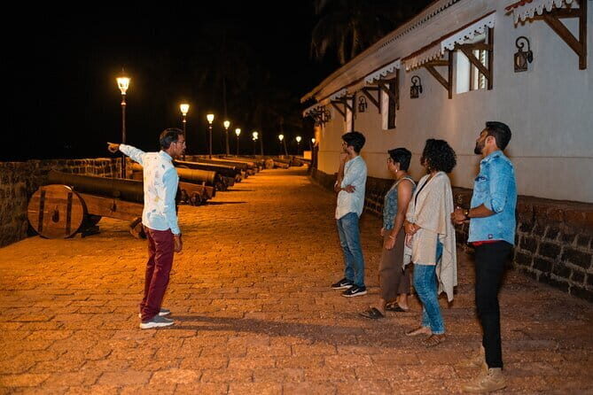 Private Fort Aguada Port and Jail Complex Night Walk - Portuguese-Port and Jail details: the chapel and spring you won’t find by accident