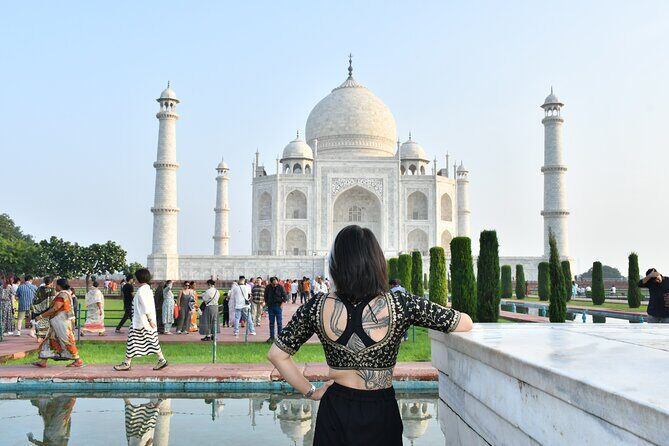 Private Full Day Taj Mahal Luxury Tour By Train From Delhi - Taj Mahal at a comfortable pace: entry included plus photo help