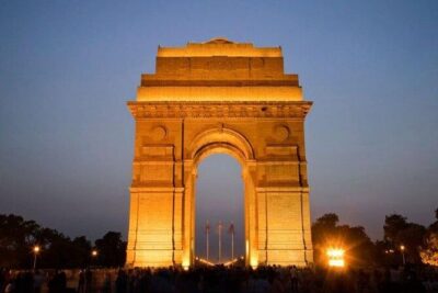 Private Full - Day Temple Tour In Delhi By Car - Birla Temple (Laxmi Narayan Mandir): open doors and classic Hindu symbolism