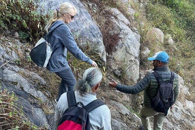 Private Guided Trek to Kunjapuri Temple & Waterfall at Sunrise - Kunjapuri Temple at sunrise: steps, tea time, and big sky light