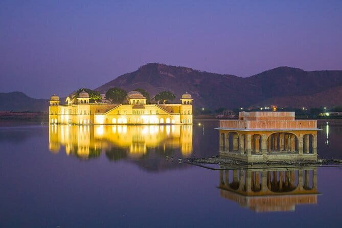Private Jaipur Sunset Tour – Nahargarh Fort & Night Views - Jal Mahal: the lake palace look, timed for night viewing