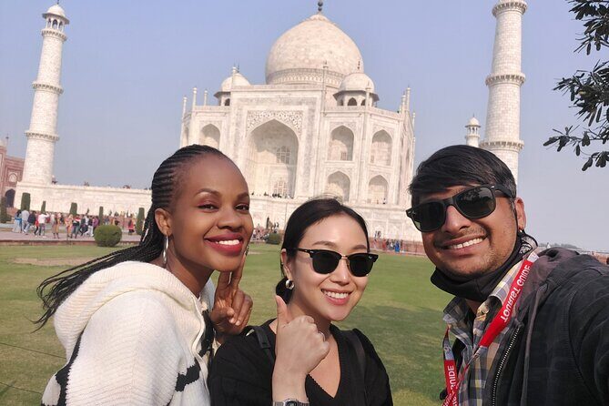 Private tour to Agra with Taj Mahal & Agra Fort by Car - Mehtab Bagh sunset over the Yamuna and the Taj