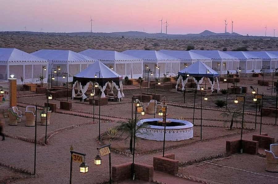 Quiet & Peaceful Night At Luxury Desert Camp - Camel Safari Through Quieter Desert Country to Watch Sunset