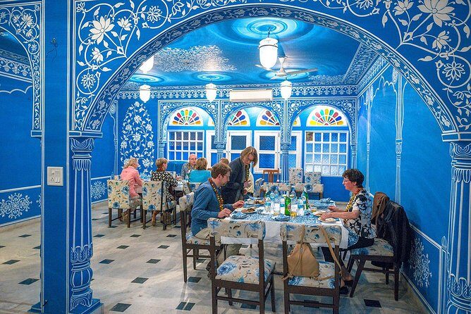 Rajputana Family : Cooking & Lunch or Dinner - The Welcome: Garlands, Non-Alcoholic Drink, and Family Introductions