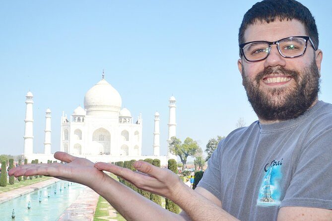 Round Trip Delhi to Taj Mahal by Private Air Con Car - Taj Mahal View Point by the Yamuna for Night Panoramas