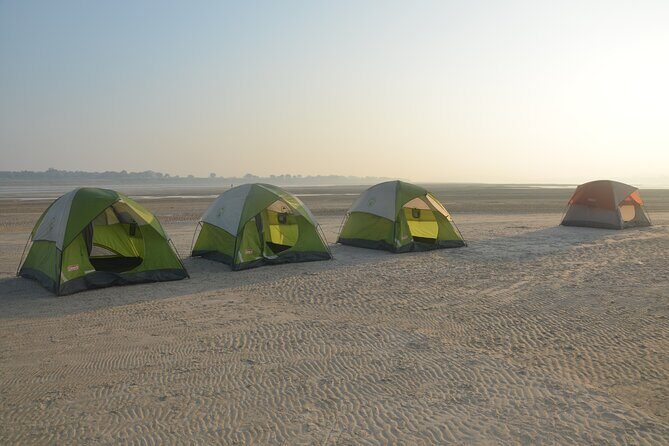 Sailing and Camping on the Ganges - Morning yoga on the river: spiritual vibes with a light touch