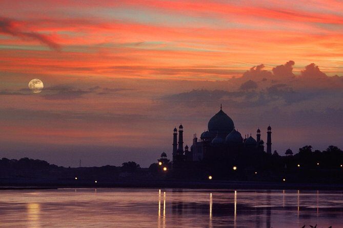 Same Day Taj Mahal Agra Tour - Mehtab Bagh at sunset: the river-side Taj Mahal angle