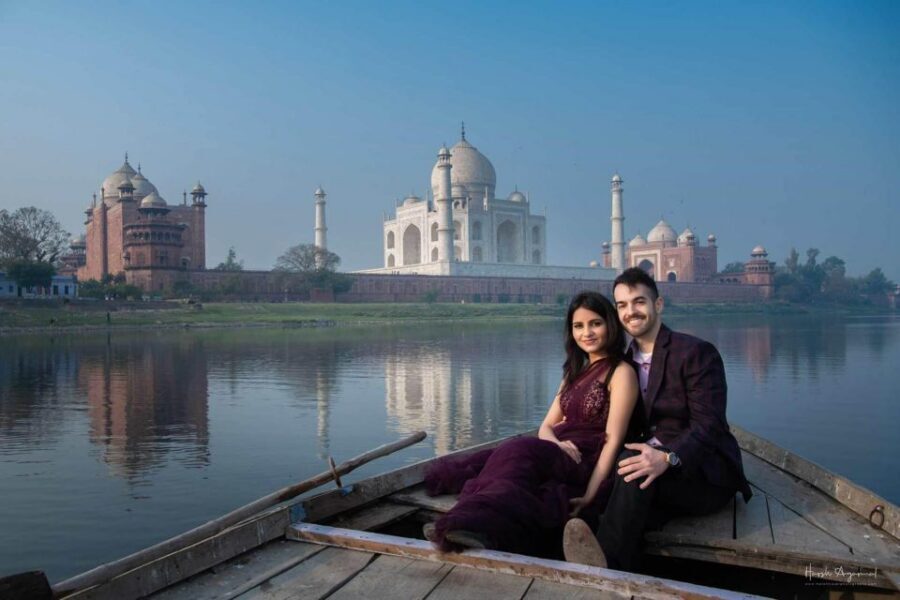 Sunrise Taj Mahal, Agra Fort & Mehtab Bagh Tour by Tuk Tuk - Mehtab Bagh across the Yamuna: a calmer Taj viewpoint