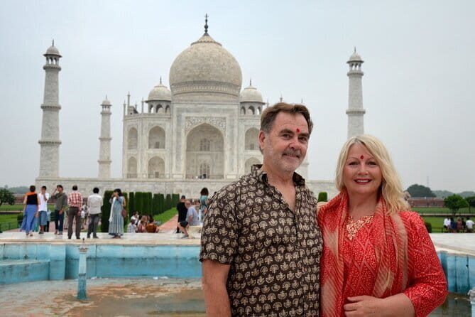 Taj Mahal and Agra fort Private Tour from Delhi - All Inclusive - Taj Mahal access with your guide holding the tickets