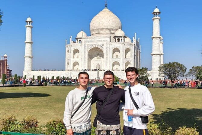 Taj Mahal and Agra Private Guided Tour with Options. - Entering the Taj Mahal with a guide who turns marble into meaning
