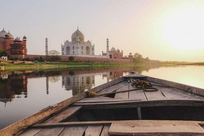 Taj Mahal Back View Yamuna Boat Ride Tour - Key highlights