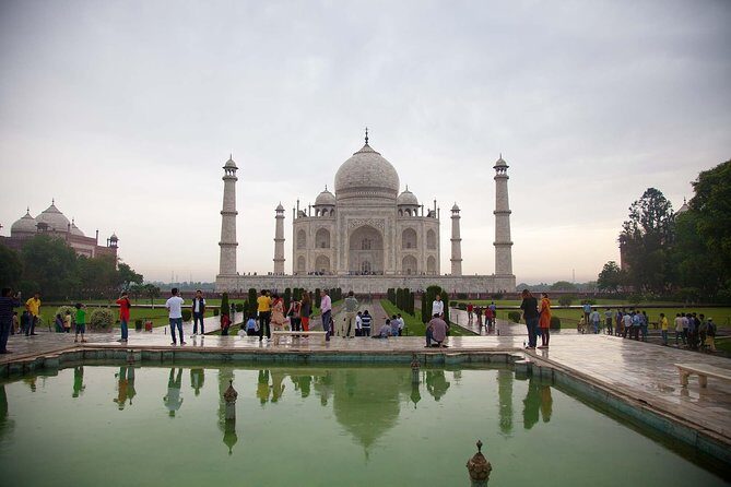 Taj Mahal Sunrise and Agra Overnight Tour from Pune With Flights - Mehtab Bagh: the Moonlit Garden view across the river