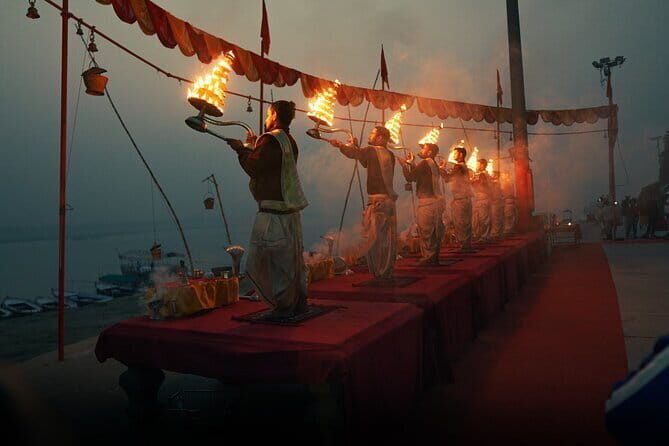 Varanasi Sunrise Boat Tour - Stop 1: Dashashwamedh Ghat and the old Vishwanath Temple area