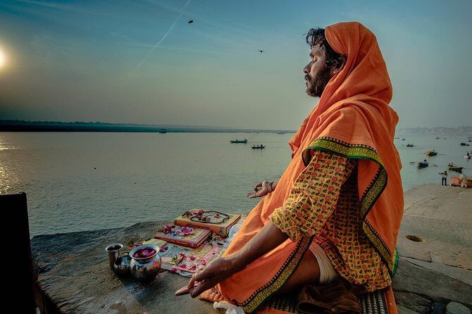 Varanasi tour in 2 days without accommodation - Day One: Old Lanes, Banaras Ghats, and a Ganga Aarti Balcony View