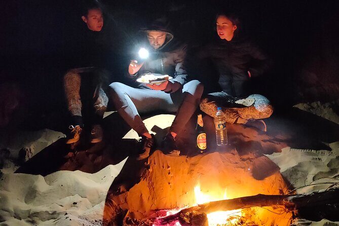 Wonderlust Desert & Camel Safari with Rumi Caravan of Thar Desert - Sunset snacks, tea or coffee, and campfire dinner made on wood fire